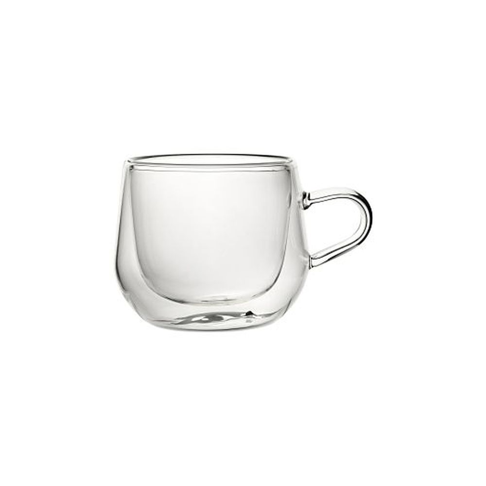 Utopia Double Walled Soda Lime 14 Ounce Buddha Mug, 6 Count
