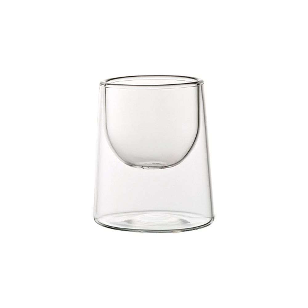 Utopia 2.5 Ounce Glass Double Walled Dessert/tasting Dish, 6 Count