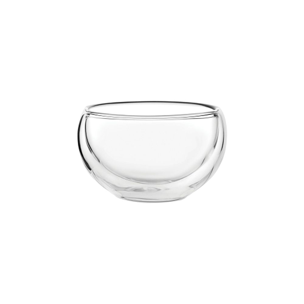 Utopia 3.0 Ounce Glass Double Walled Dessert Dish, 6 Count
