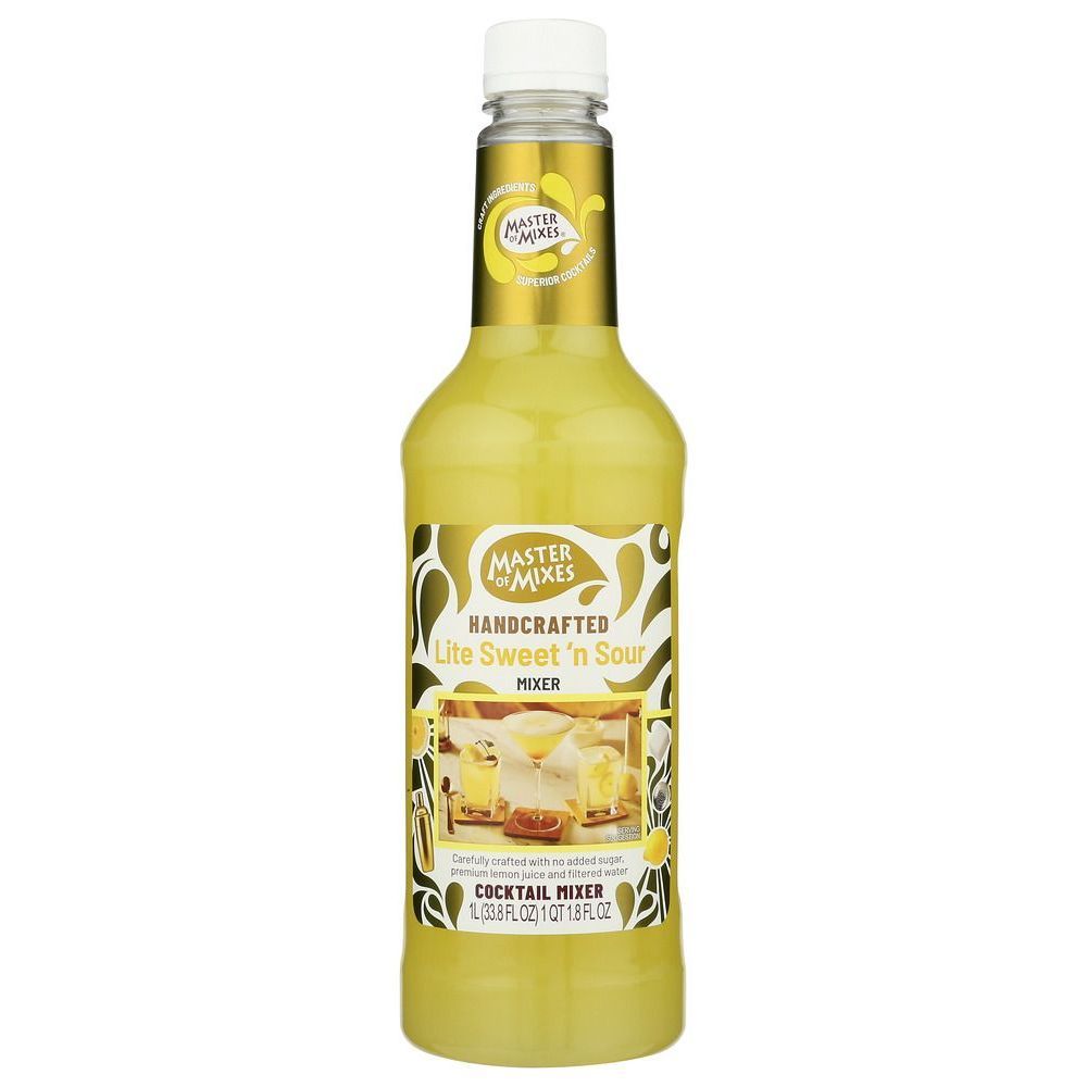 Master Of Mixes Lite Sweet N Sour Cocktail Mixer, 33.8 Ounce -- 12 Per Case