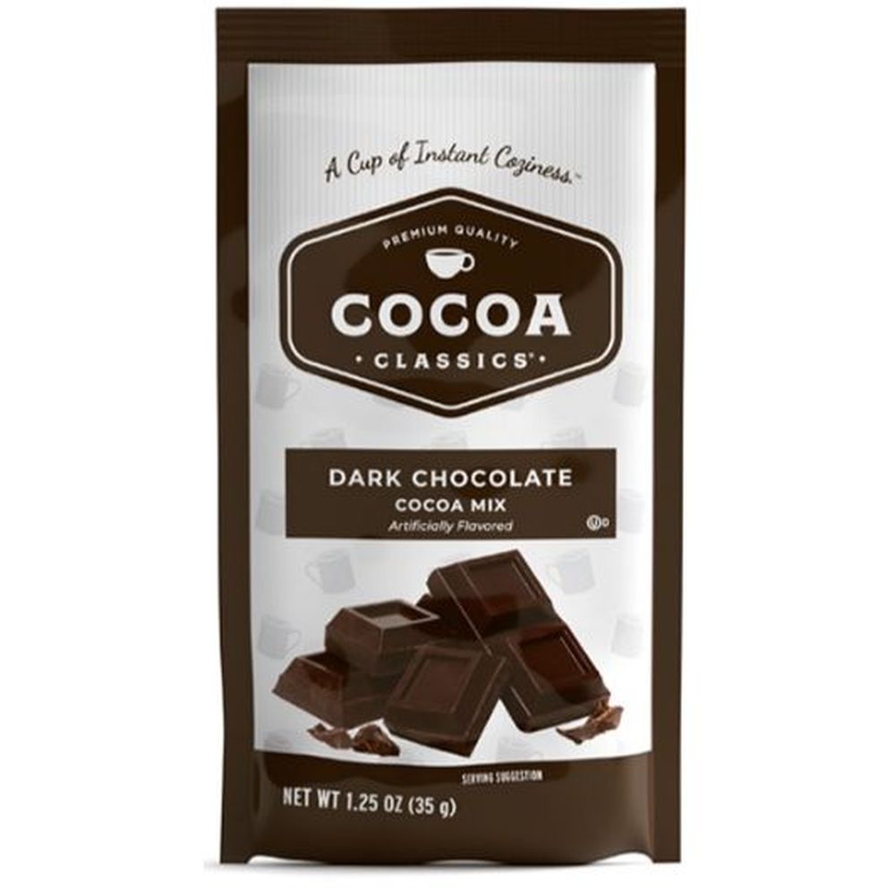 Cocoa Classics Dark Chocolate Cocoa Mix, 1.25 Ounce -- 36 Per Case