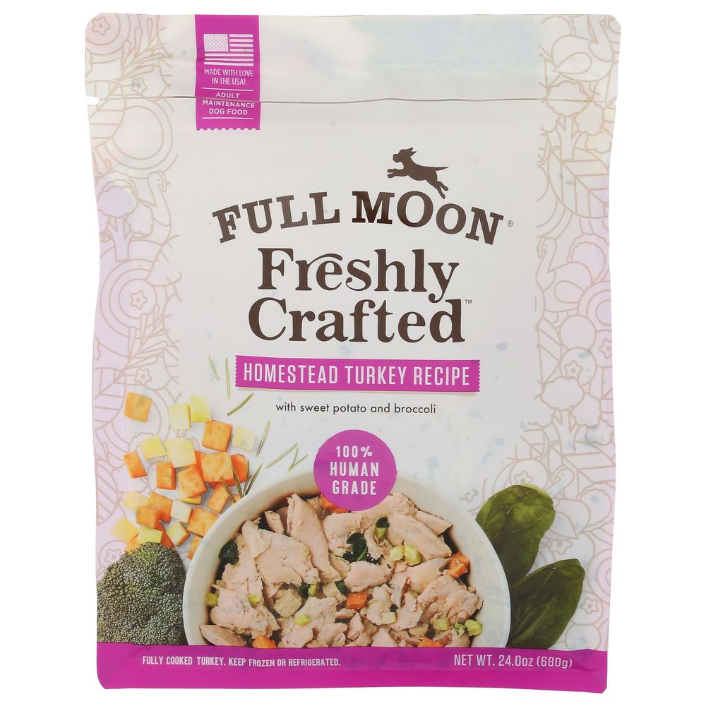 Full Moon Freshly Crafted Turkey Recipe Dog Food, 1.5 Pound -- 6 Per Case