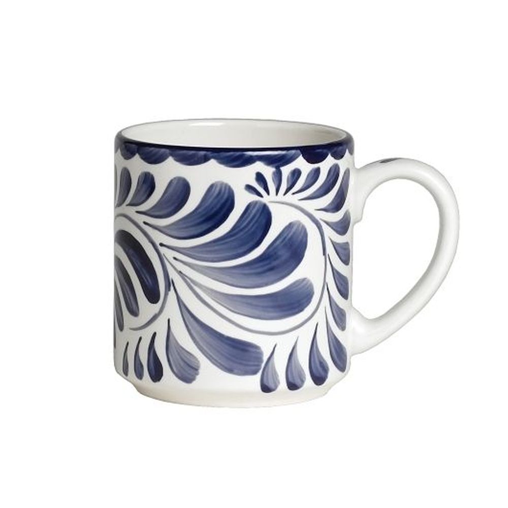 Anfora 10 Ounce Puebla Blue Acapulco Mug, 24 Count