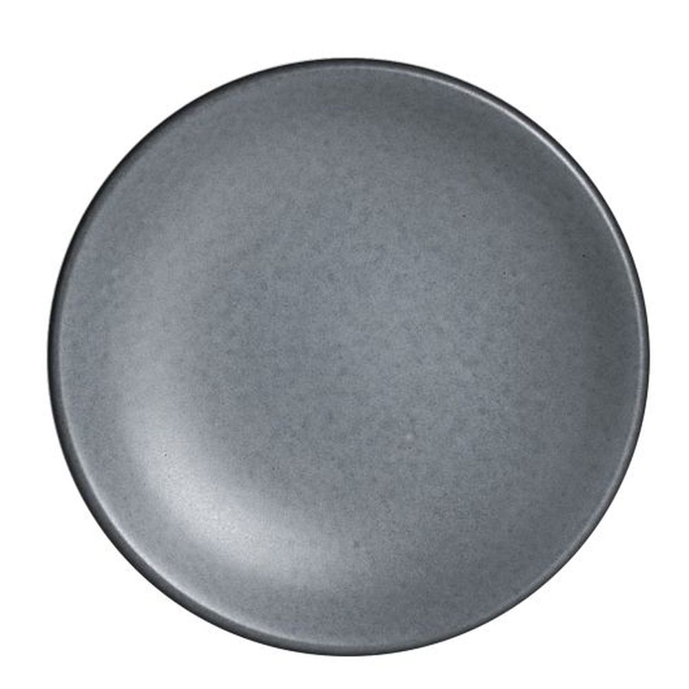Denali Matte Gray 6 inch Dia Coupe Plate, 24 count