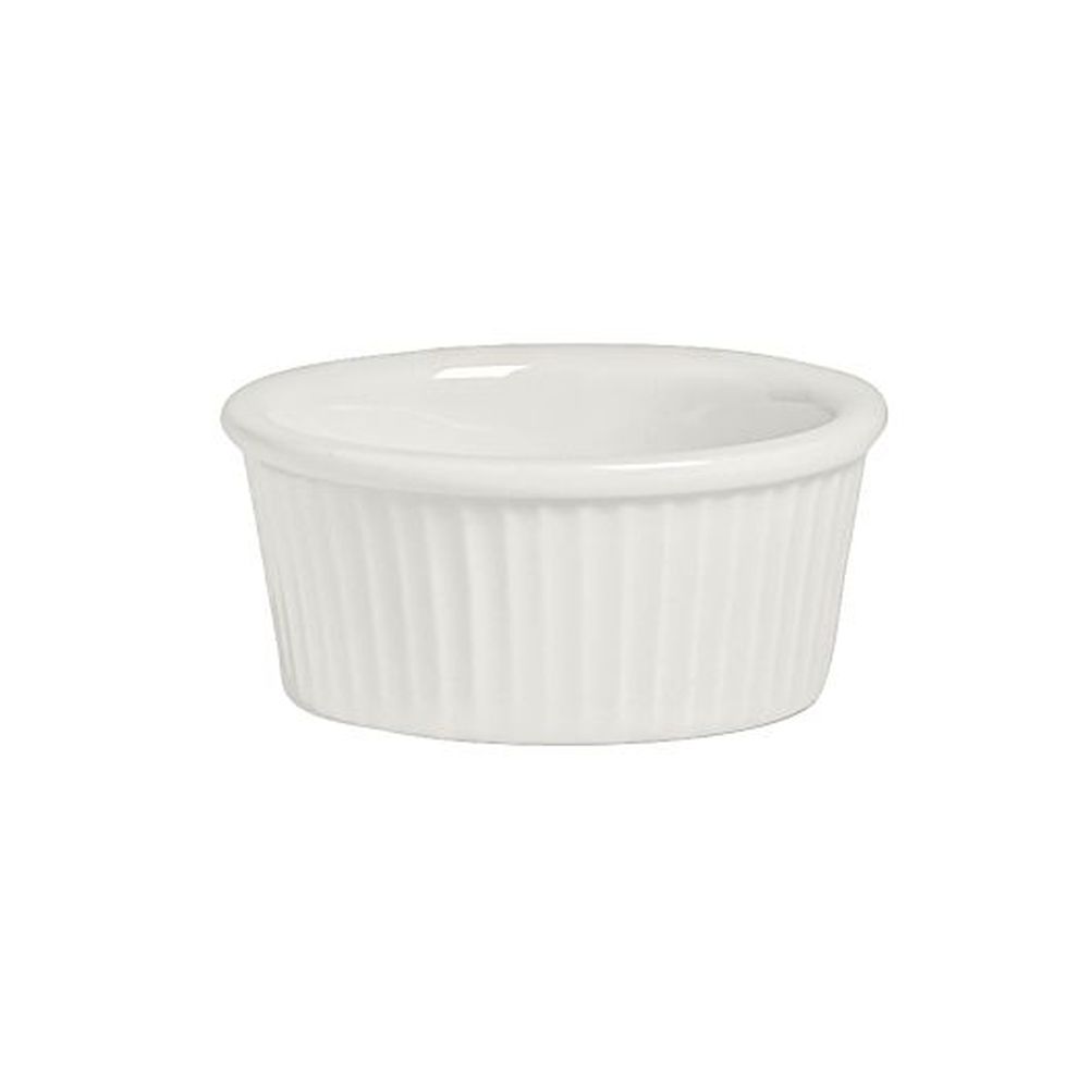 Anfora American Basics Alumina Vitrified 6 Ounce Fluted Ramekin, 12 Count