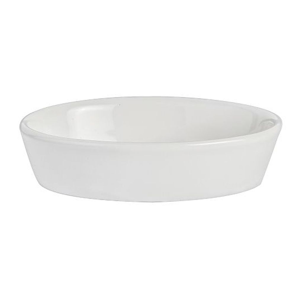 Anfora Polar White 8 Ounce Oval Baker, 24 Count