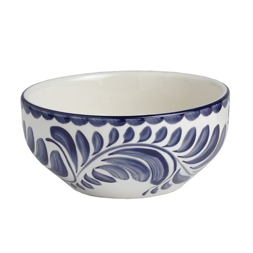 Puebla Alumina Vitrified 13.5 Ounce Blue Oatmeal Bowl, 24 count