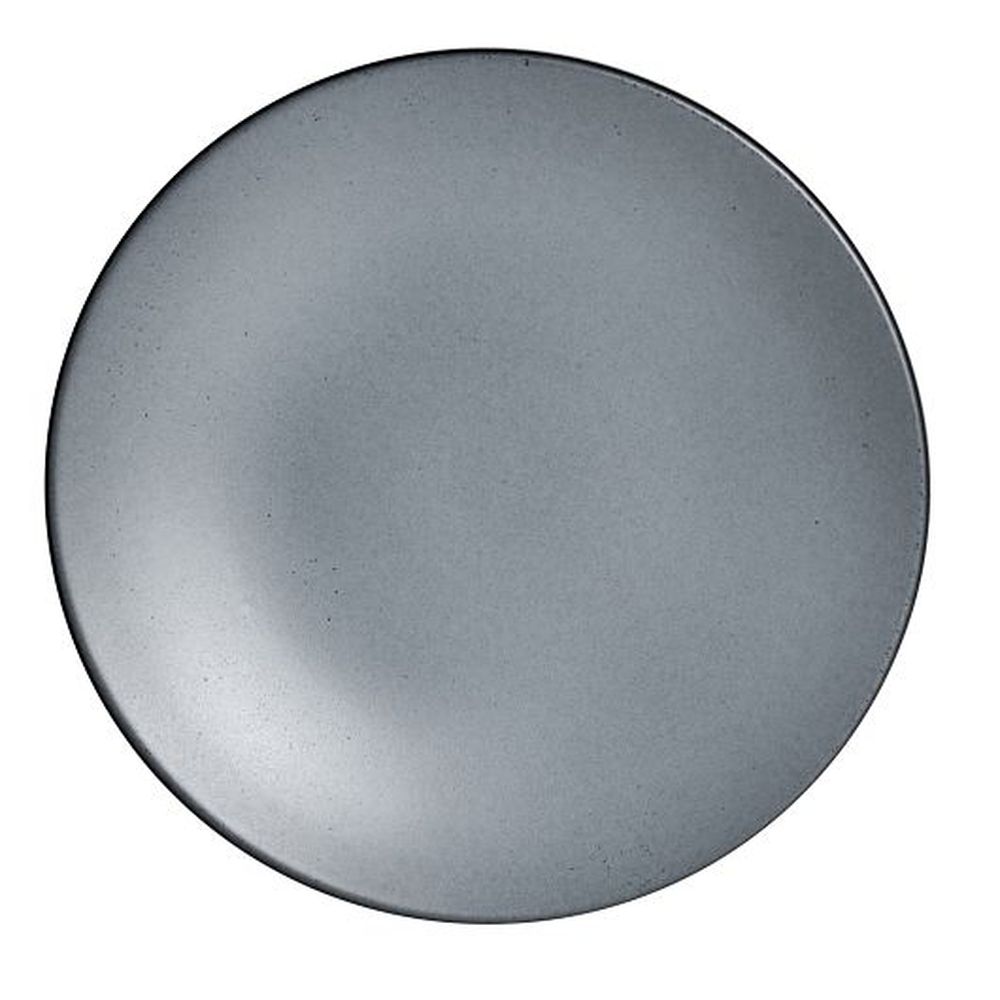 Denali Matte Gray 10.75 inch Dia Coupe Plate, 12 count