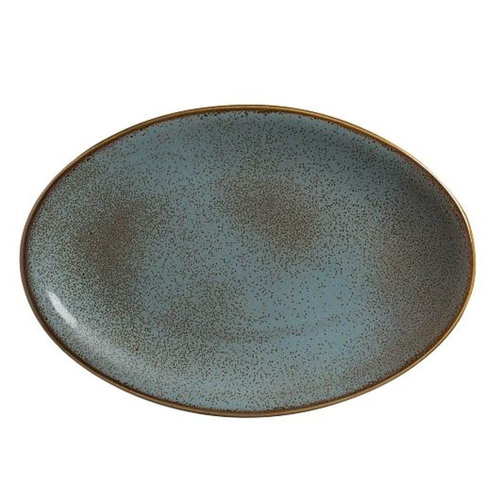 Anfora Tacana Azul Fuente Ovalada Coupe De 13.5 Pulgadas, 6 Unidades
