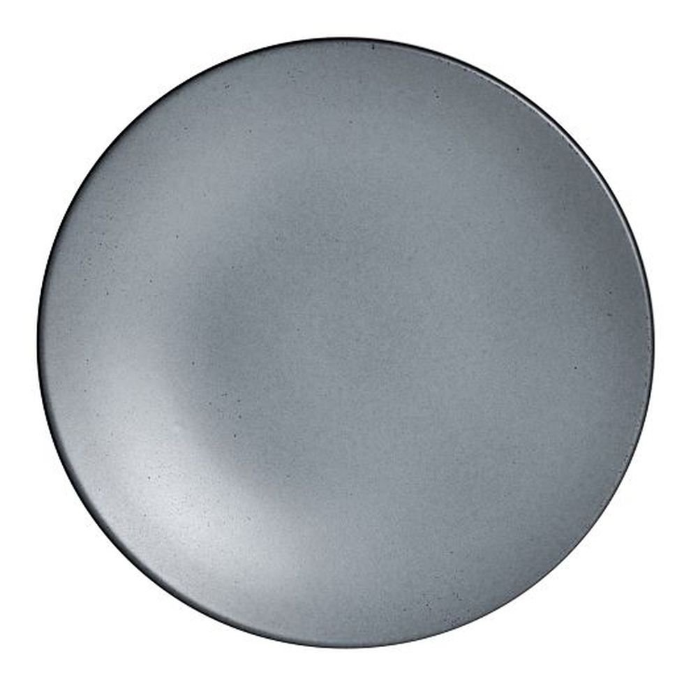 Denali Matte Gray 9 inch Dia Coupe Plate, 12 count