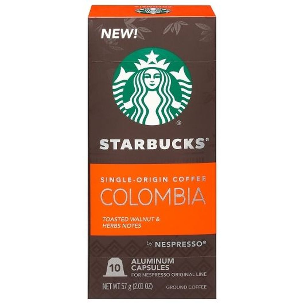 Starbucks Single-origin Nespresso Colombian Coffee Capsules, 2.01 Ounce -- 5 Per Case