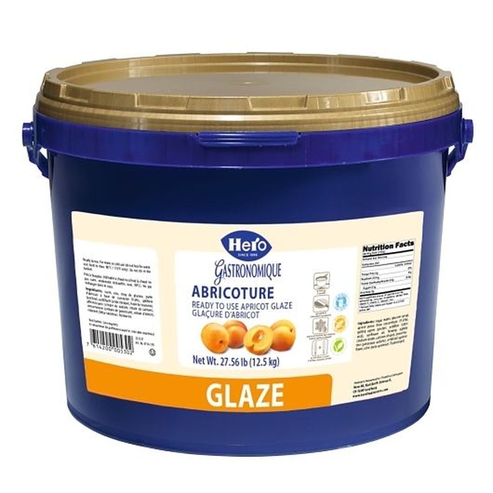Hero Ready To Use Apricot Glaze, 27.5 Pound