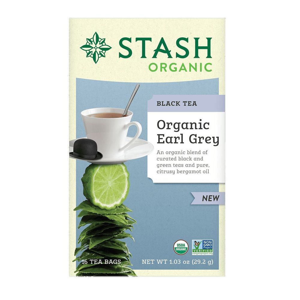Stash Organic Earl Grey Tea, 16 Tea Bags -- 6 Per Case