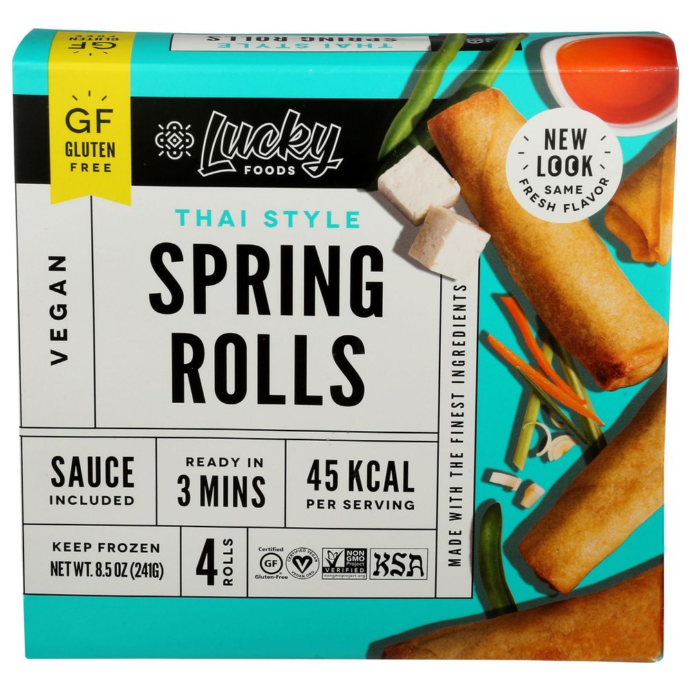 Lucky Thai Style Spring Roll, 8.5 Ounce -- 8 Per Case