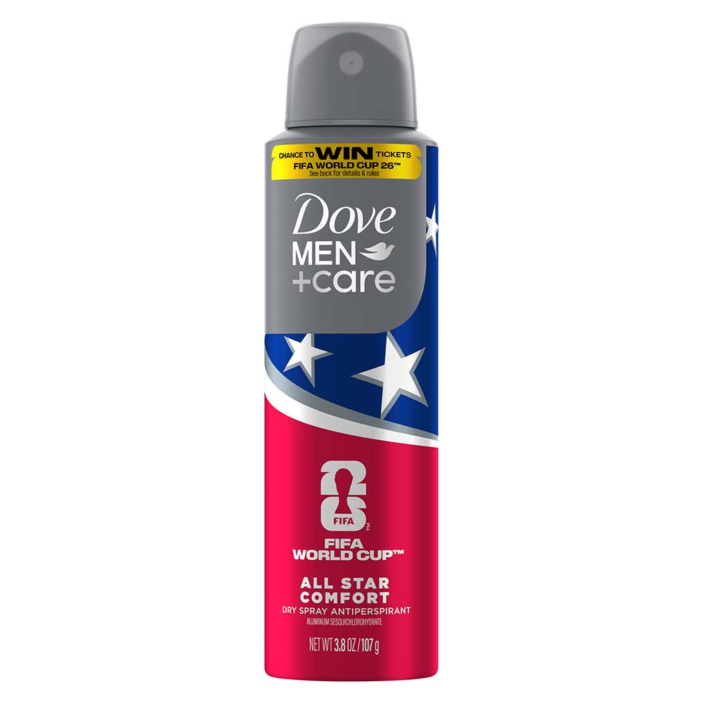 Dove Men+care All Star Comfort Antiperspirant Dry Spray, 3.8 Ounce -- 12 Per Case