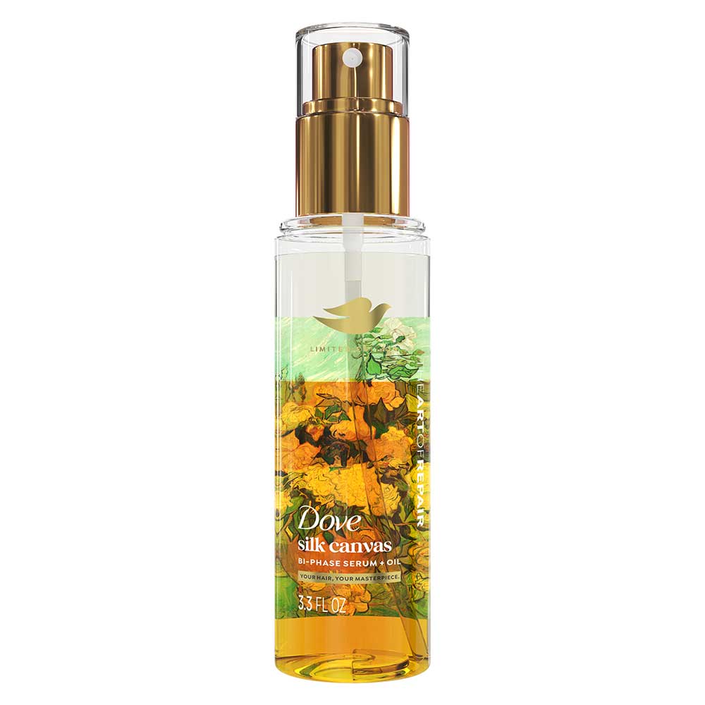 Dove Limited Edition The Art Of Repair Silk Canvas Bi-phase Serum + Oil, 3.3 Ounce -- 6 Per Case