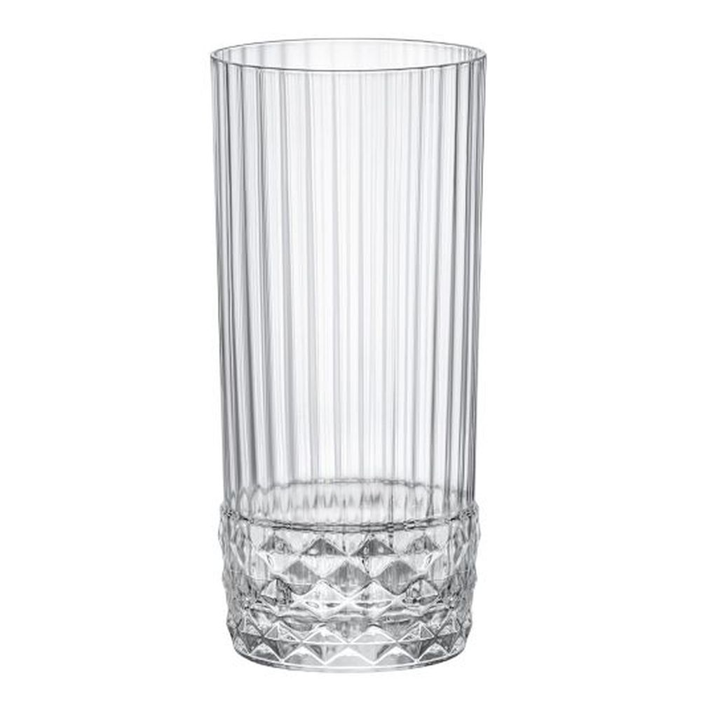 Bormioli Rocco America '20s 16.5 Ounce Cooler Glass, 12 Count
