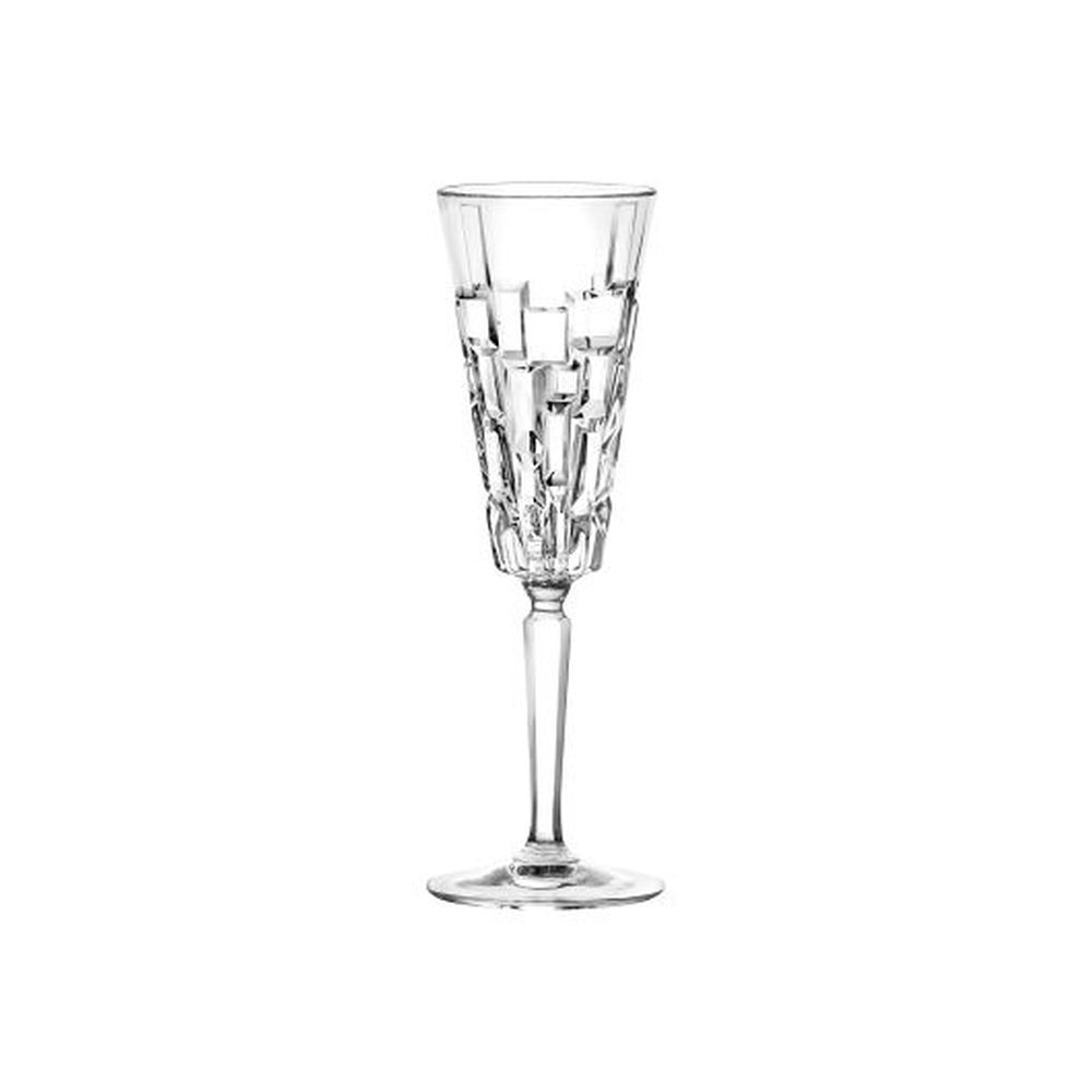 Rcr Etna 6.5 Ounce Crystalline Champagne Flute Glass, 12 Count