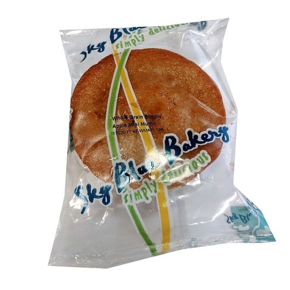 Sky Blue Foods Whole Grain Simply Apple Mini Muffin, 1.6 Ounce -- 96 Per Case