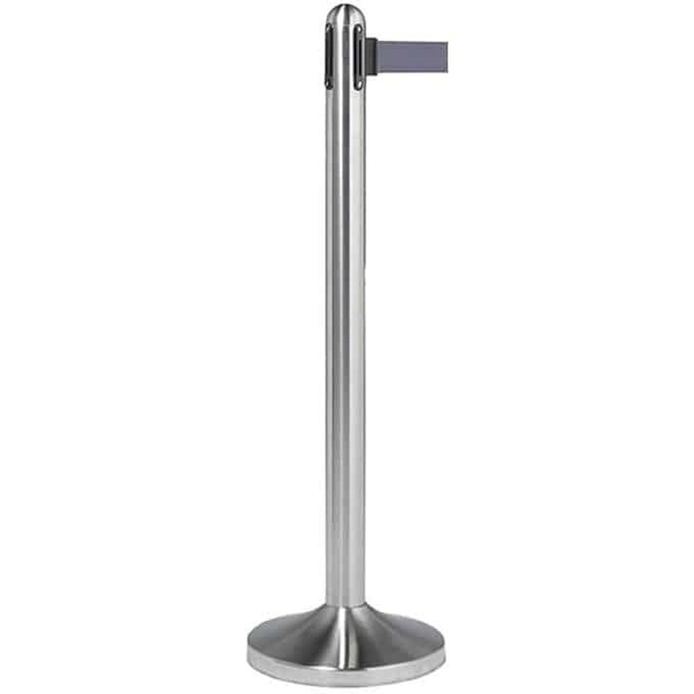 American Metalcraft Chrome Stainless Steel Replacement Post For Rsrtgy 84 Inch Tape X 40 Inch Height Post Barrier System