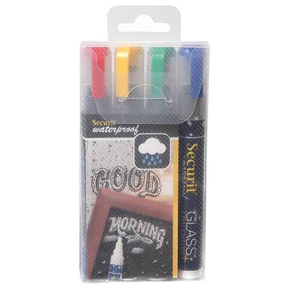 American Metalcraft Assortment Small Tip Chalk Marker -- 4 Per Case