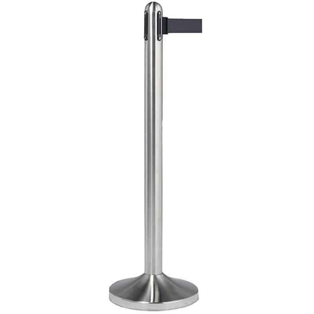 American Metalcraft Chrome Stainless Steel Replacement Post For Rsrtbk 84 Inch Tape X 40 Inch Height Post Barrier System