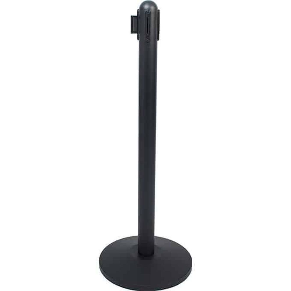 American Metalcraft Black Stainless Steel Replacement Post For Retractable Barrier System, 40 Inch Height