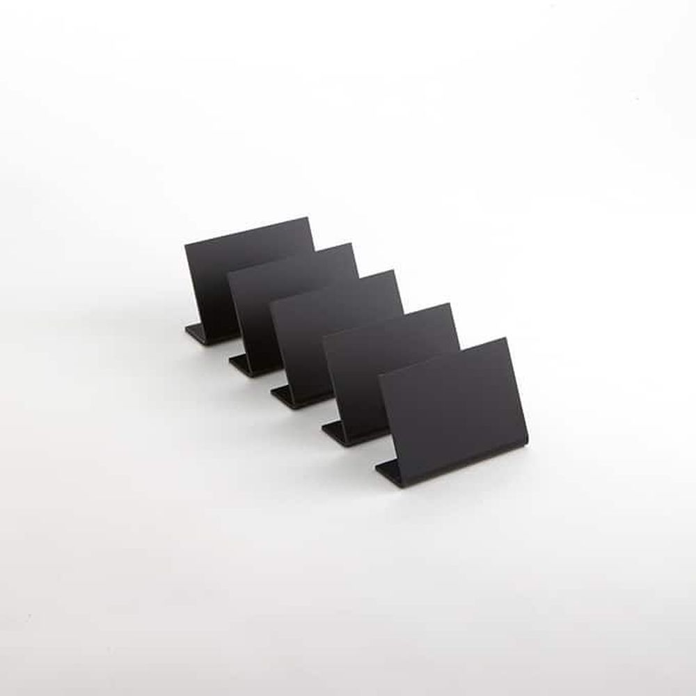 American Metalcraft Black Acrylic Table Top Chalkboard, 2 7/8 X 7/8 X 2 Inch -- 5 Per Case