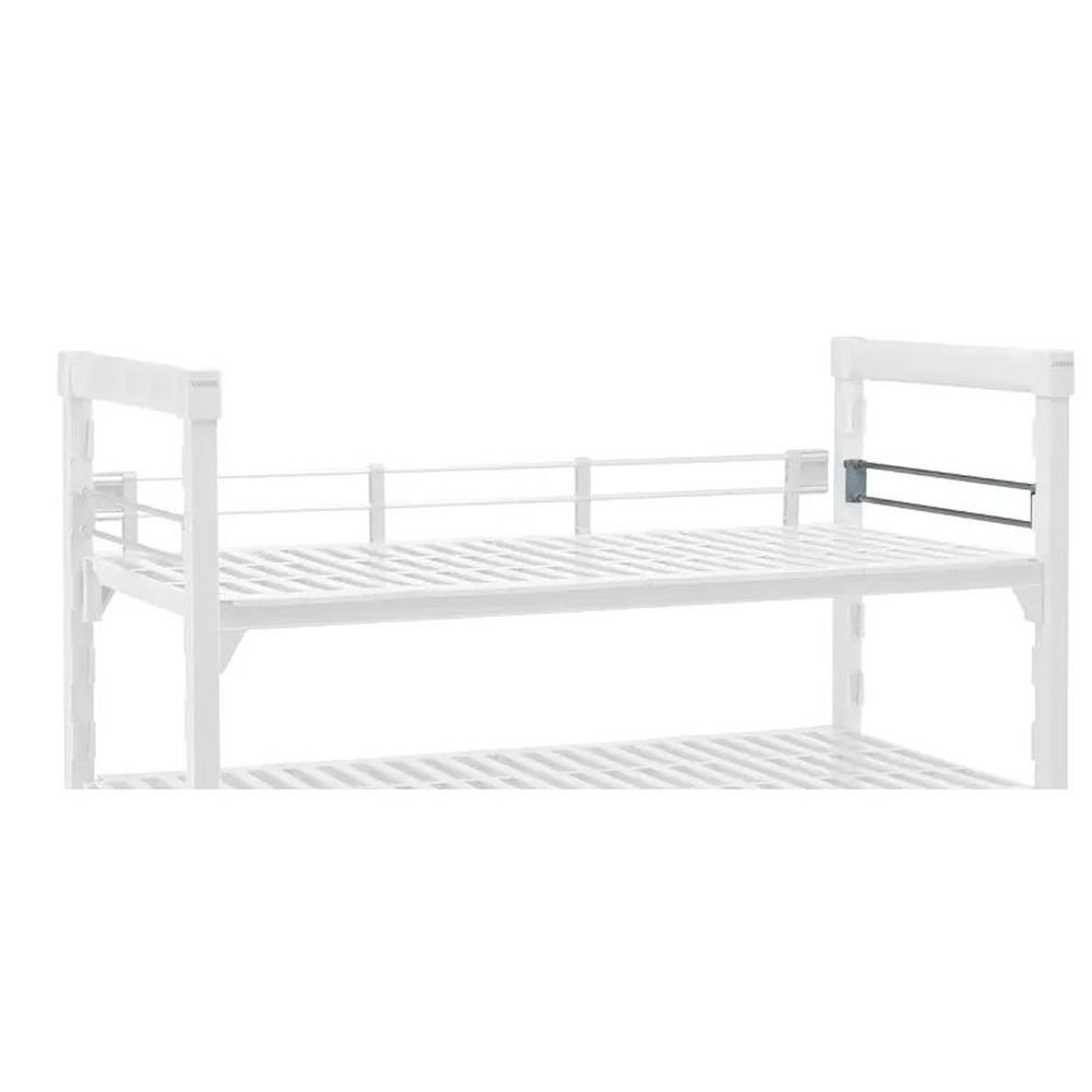 Cambro Camshelving Premium Soft Gray Polypropylene Single End Rail Kit, 24 X 42 Inch
