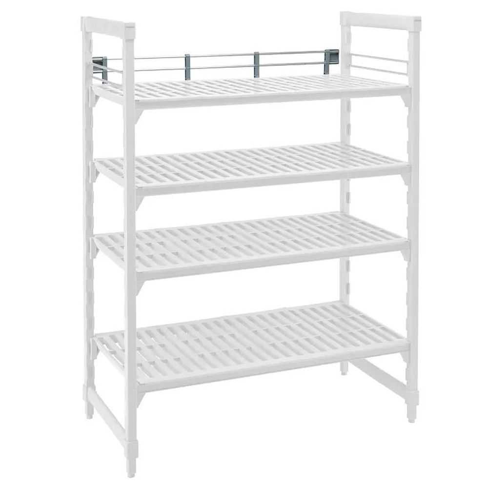 Cambro Camshelving Premium Soft Gray Polypropylene Single Side Rail Kit, 42 Inch Length