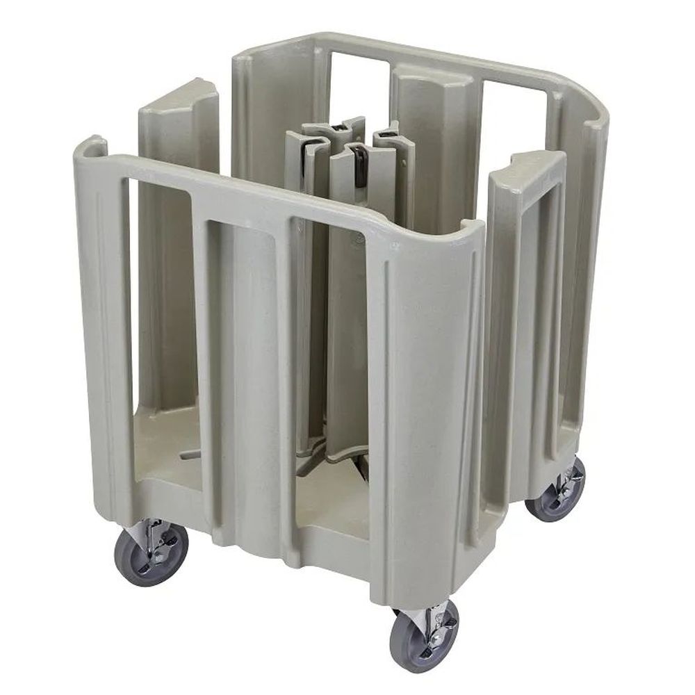 Cambro S Series Speckled Gray 4 Towers Compact Adjustable Dish Caddy, 27 X 27 X 31 3/4 Inch