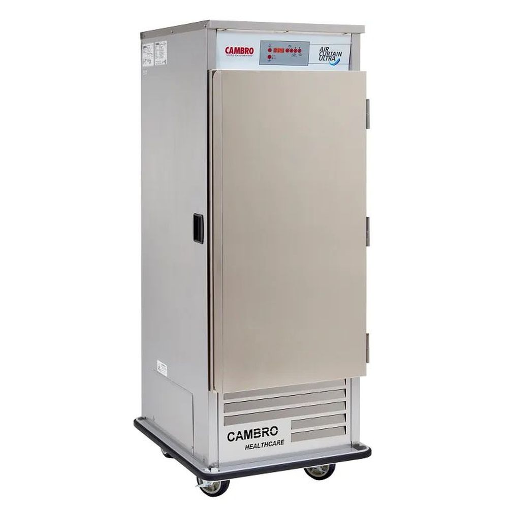 Cambro Stainless Steel Left Door Swing Air Curtain Ultra Merchandiser, 32 X 37 1/2 X 78 3/4 Inch