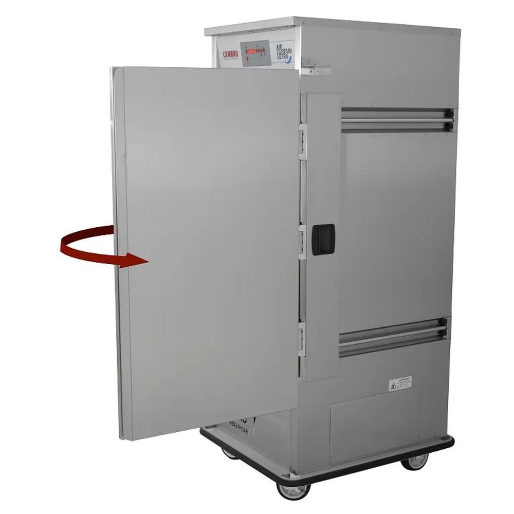 Cambro Stainless Steel Right Sliding Door Air Curtain Ultra Merchandiser, 32 X 37 1/2 X 78 3/4 Inch