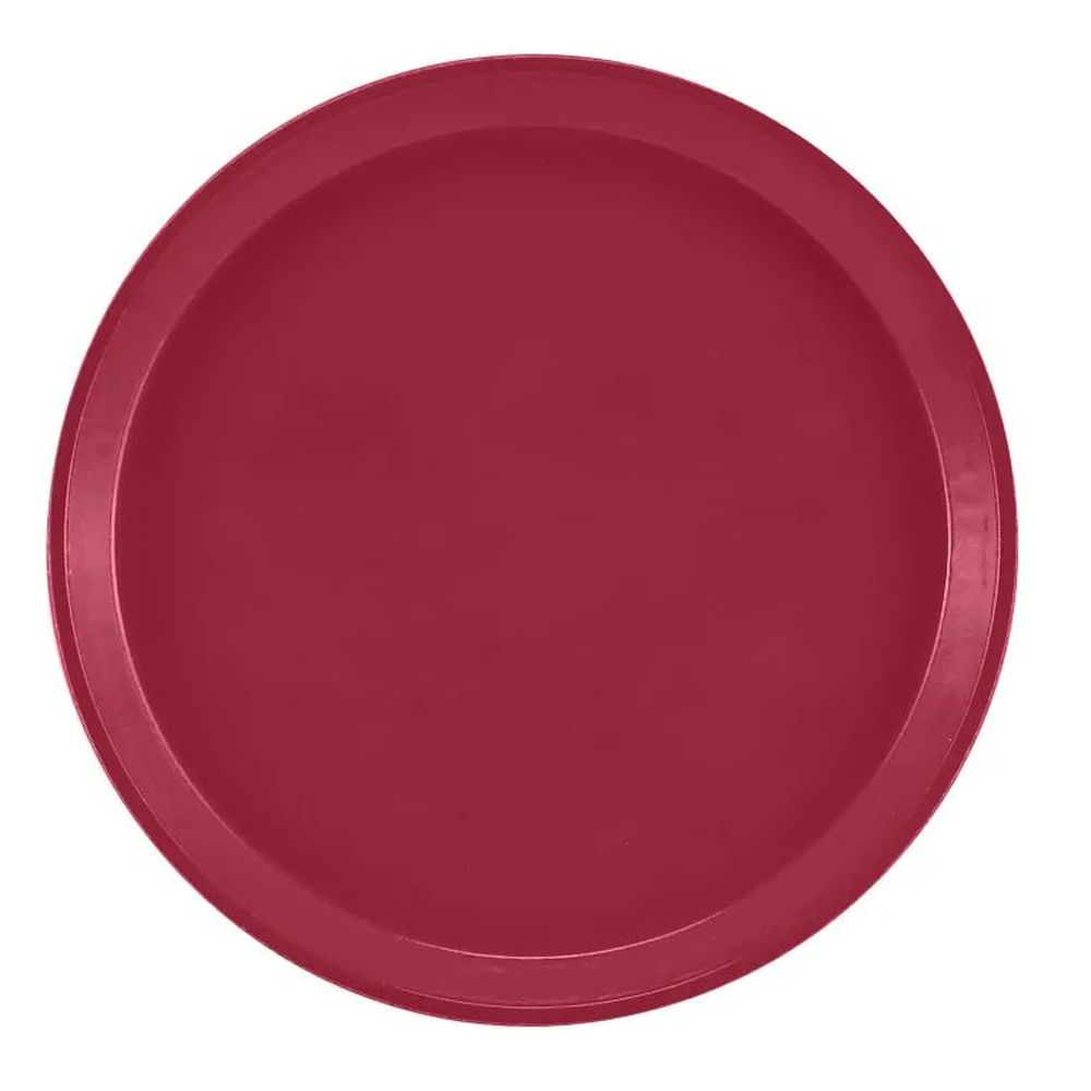 Cambro Camtrays Cherry Red Fiberglass Round Tray, 10 Inch -- 12 Per Case