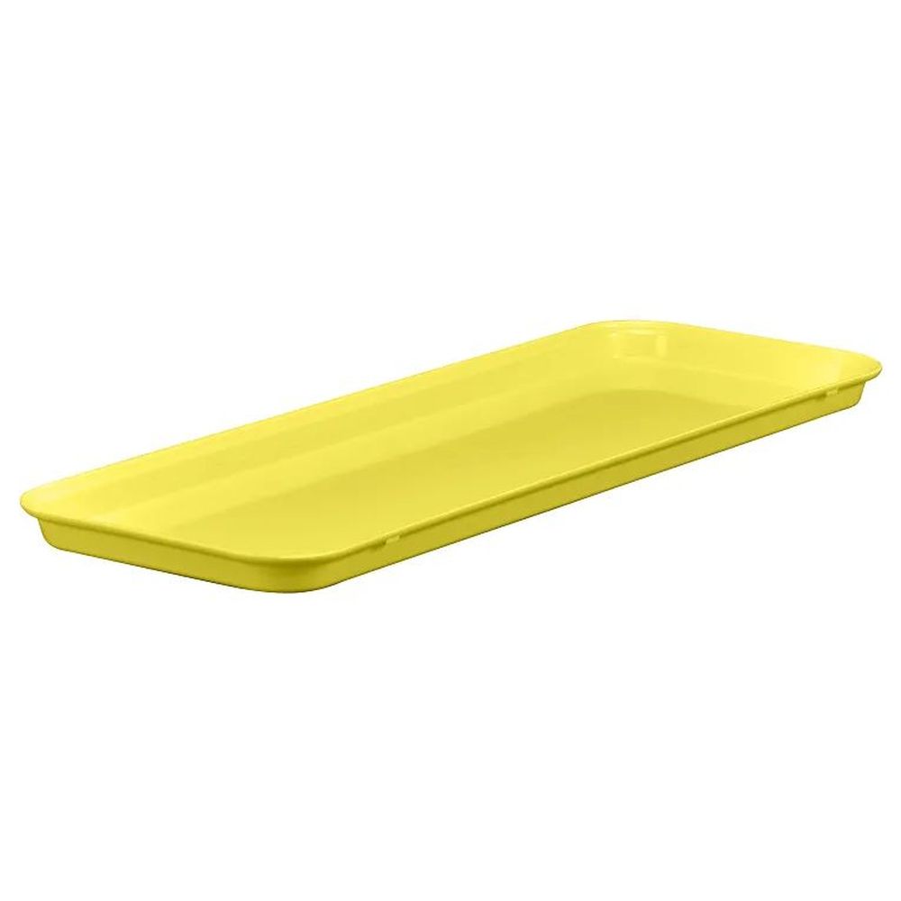 Cambro Yellow Fiberglass Market Tray, 25 1/2 X 8 1/4 X 3/4 Inch -- 12 Per Case