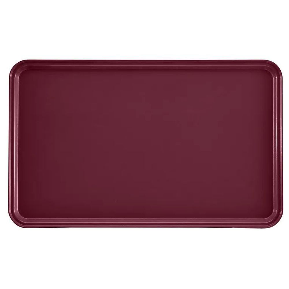 Cambro Camtrays Burgundy Wine Fiberglass Rectangular Metric Tray, 12 3/4 X 20 7/8 Inch -- 12 Per Case