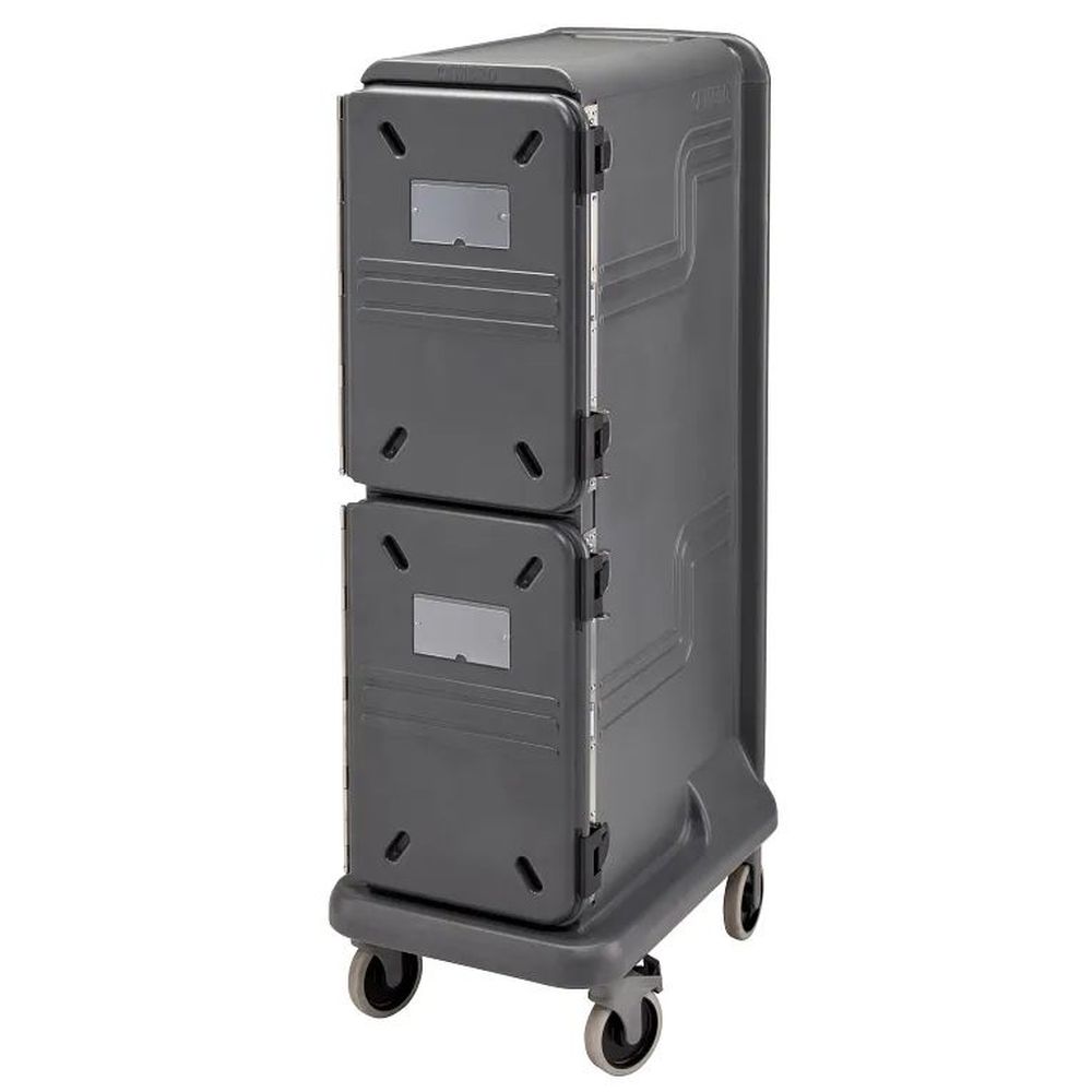 Cambro The Pro Cart Ultra Charcoal Gray Tall Electric Insulated Top Hot/bottom Cold Compartment Food Pan Carrier, 22 X 34 X 67 Inch