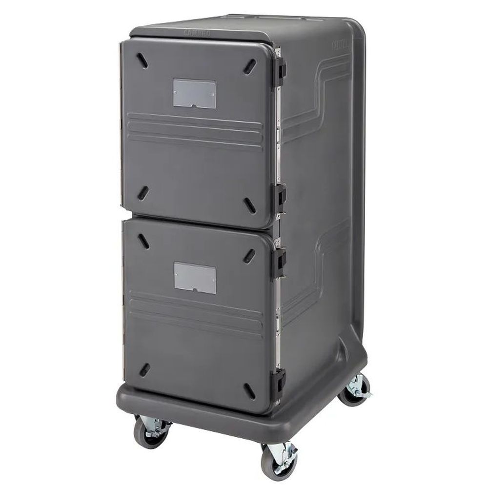 Cambro The Pro Cart Ultra Charcoal Gray Tall Electric Insulated Top Hot/bottom Cold Compartment Food Pan Carrier, 30 X 38 X 68 Inch