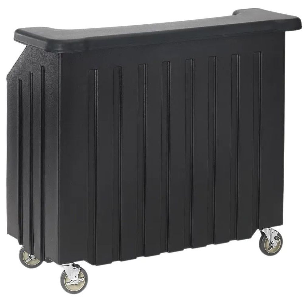 Cambro Cambars Black Plastic Standard Style Economy Small Portable Beverage Bar, 54 X 25 7/8 X 46 1/8 Inch