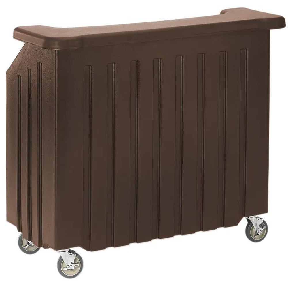 Cambro Cambars Dark Brown Plastic Standard Style Economy Small Portable Beverage Bar, 54 X 25 7/8 X 46 1/8 Inch