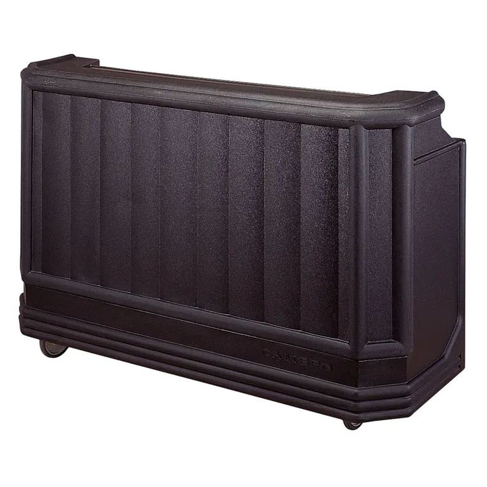 Cambro Cambars 730 Black Plastic Standard Style Large Size Portable Economy Beverage Bar, 72 3/4 X 26 X 48 Inch