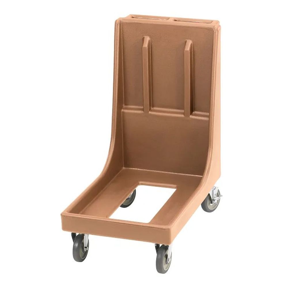 Cambro Camdollies Coffee Beige Food Pan Carrier With Handle For Catering Equipment, 19 3/4 X 36 1/4 X 33 1/8 Inch