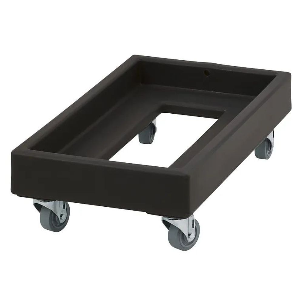 Cambro Black 300 Pound Camdolly For 13 X 13 Inch Milk Crates And Number 10 Can Cases, 16 X 29 X 8 1/4 Inch