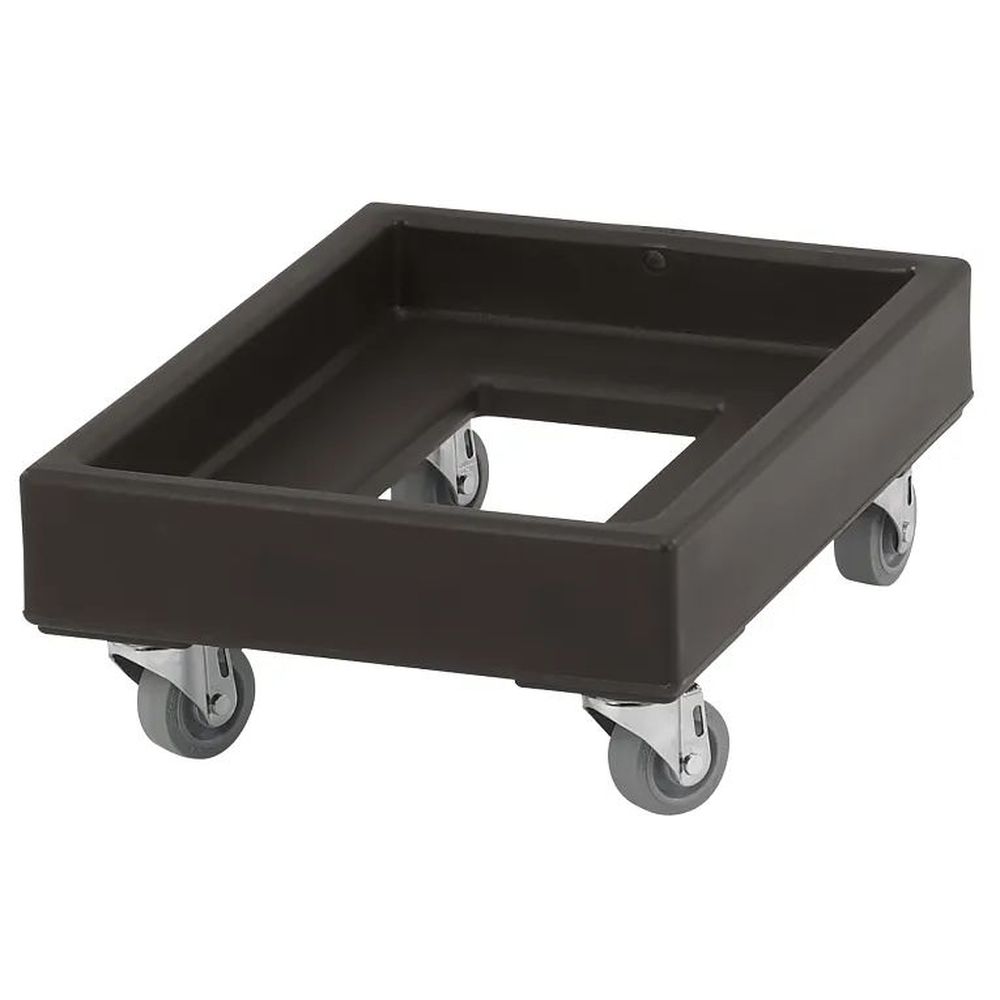 Cambro Black 350 Pound Camdolly For 14 X 19 Inch Milk Crates And Number 10 Can Cases, 16 1/4 X 8 5/16 X 21 3/4 Inch