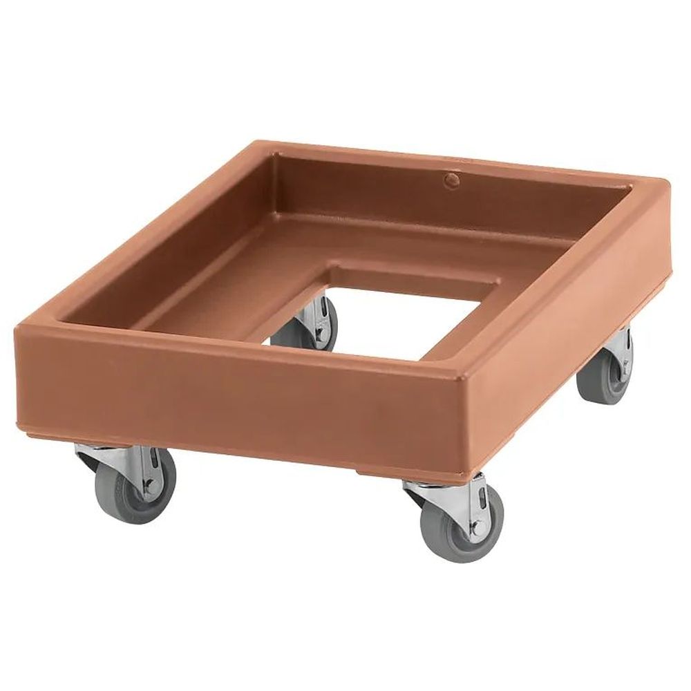 Cambro Coffee Beige 350 Pound Camdolly For 14 X 19 Inch Milk Crates And Number 10 Can Cases, 16 1/4 X 8 5/16 X 21 3/4 Inch