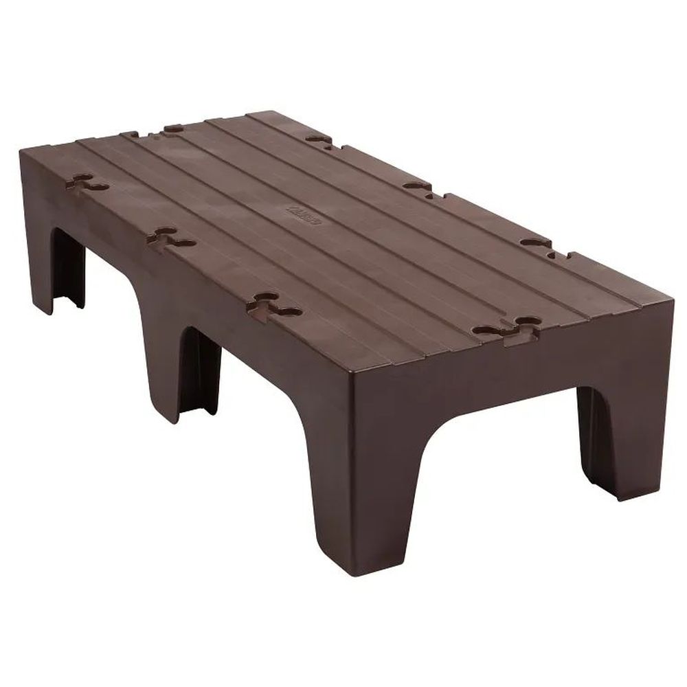 Cambro S Series Dark Brown Solid Top Dunnage Rack, 12 X 21 X 48 Inch