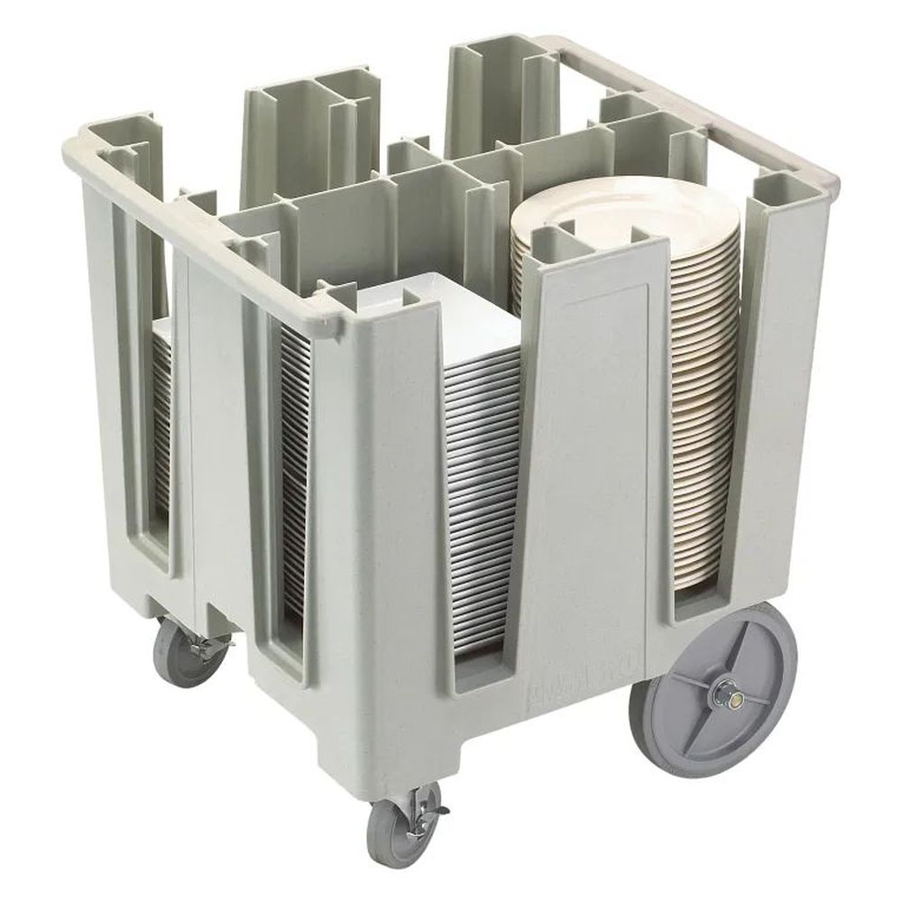 Cambro Versa Speckled Gray Dish Caddy For 11 1/4 Inch Round Plates And 9 1/2 Inch Square Plates, 27 X 30 1/2 X 31 3/4 Inch