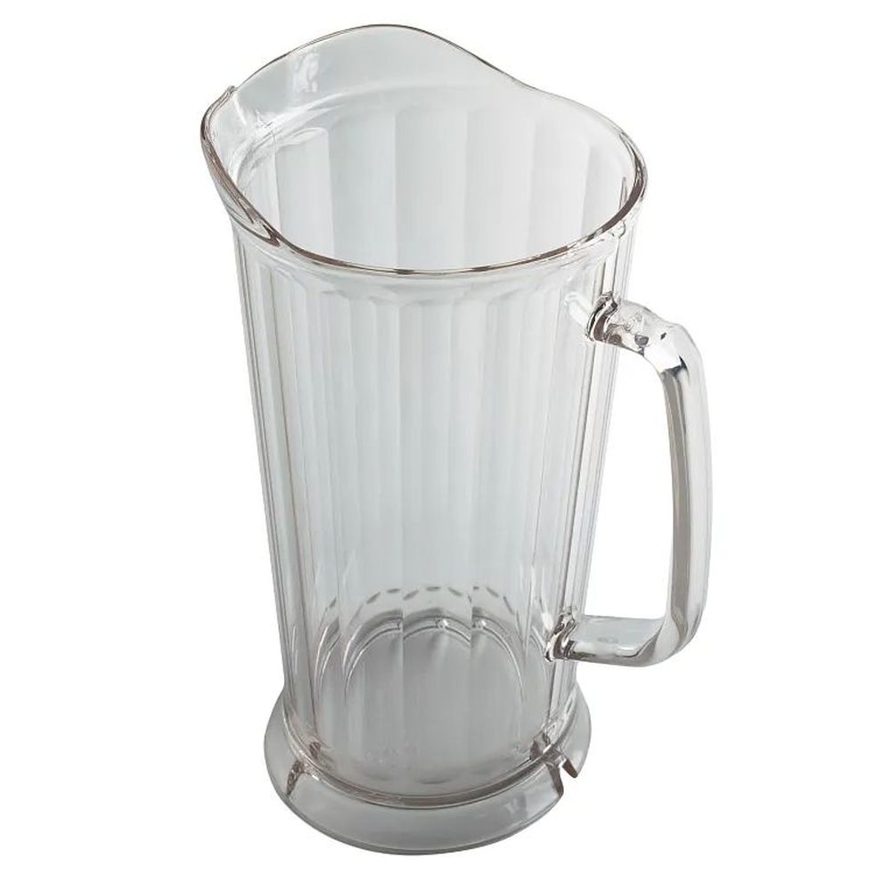 Cambro Camwear Clear Plastic Tapered Pitcher, 64 Ounce Capacity -- 6 Per Case
