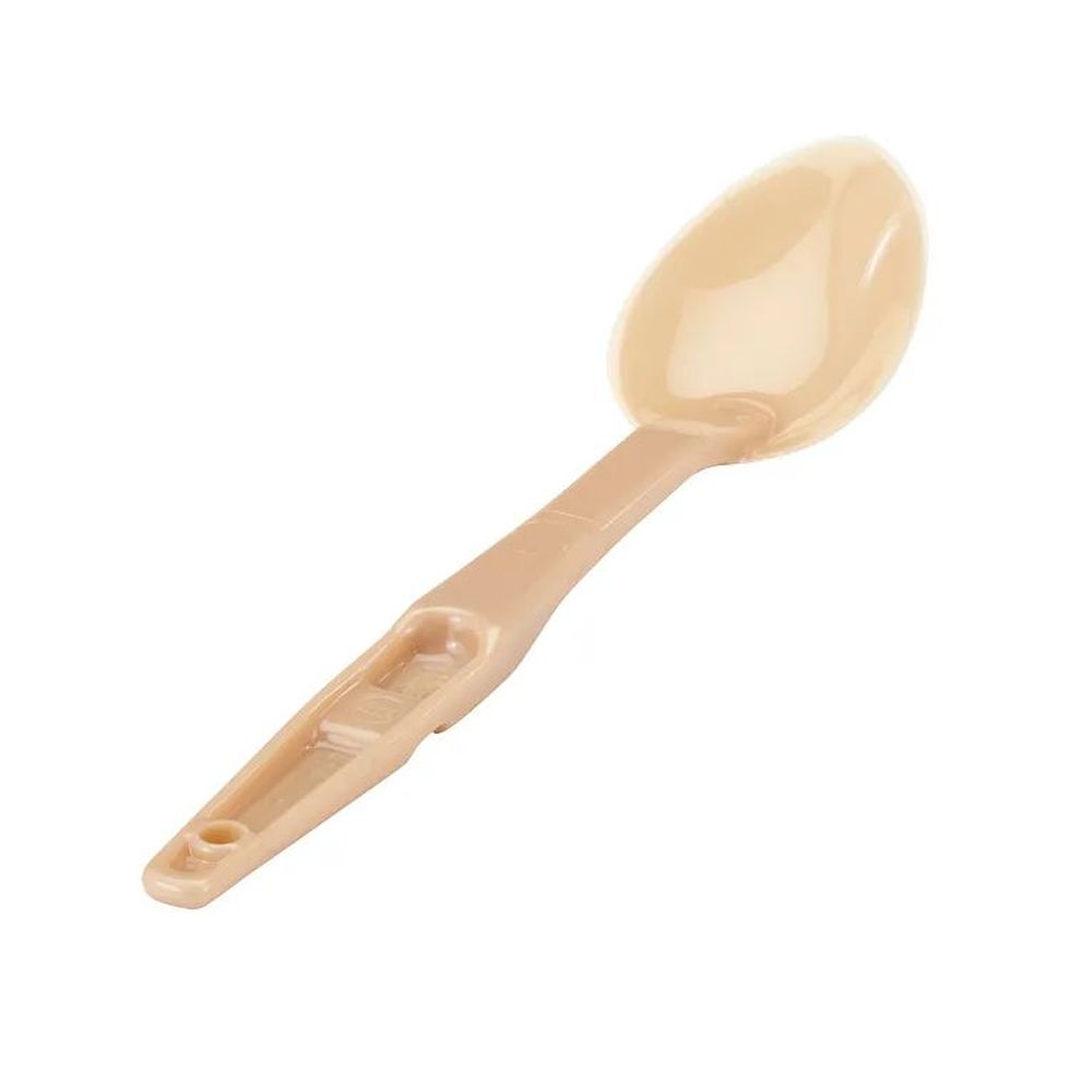 Cambro Beige Camwear Solid Serving Spoon, 13 1/8 x 2 7/8 inch -- 12 per case.