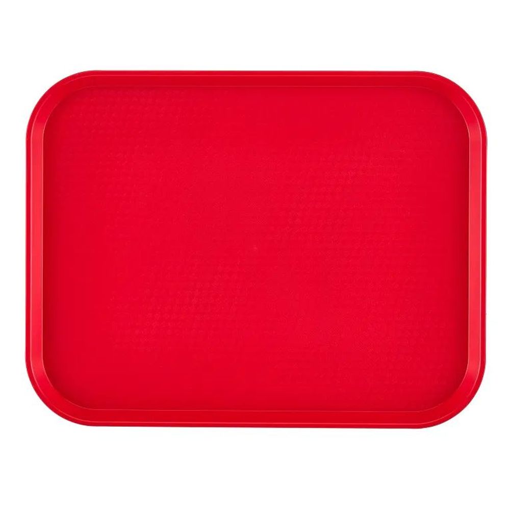 Cambro Red Polypropylene Fast Food Tray, 11 7/8 X 16 1/8 Inch -- 24 Per Case